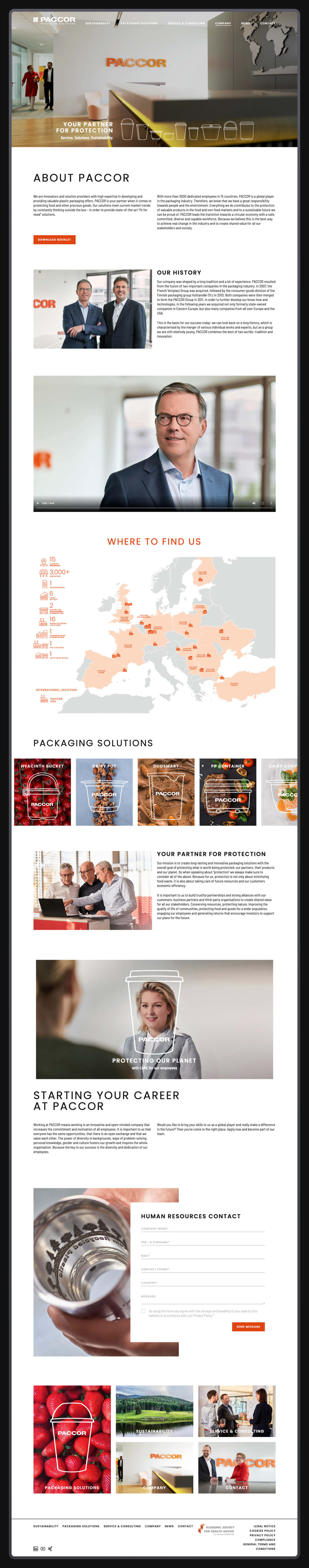  Referenz - PACCOR - Corporate Website