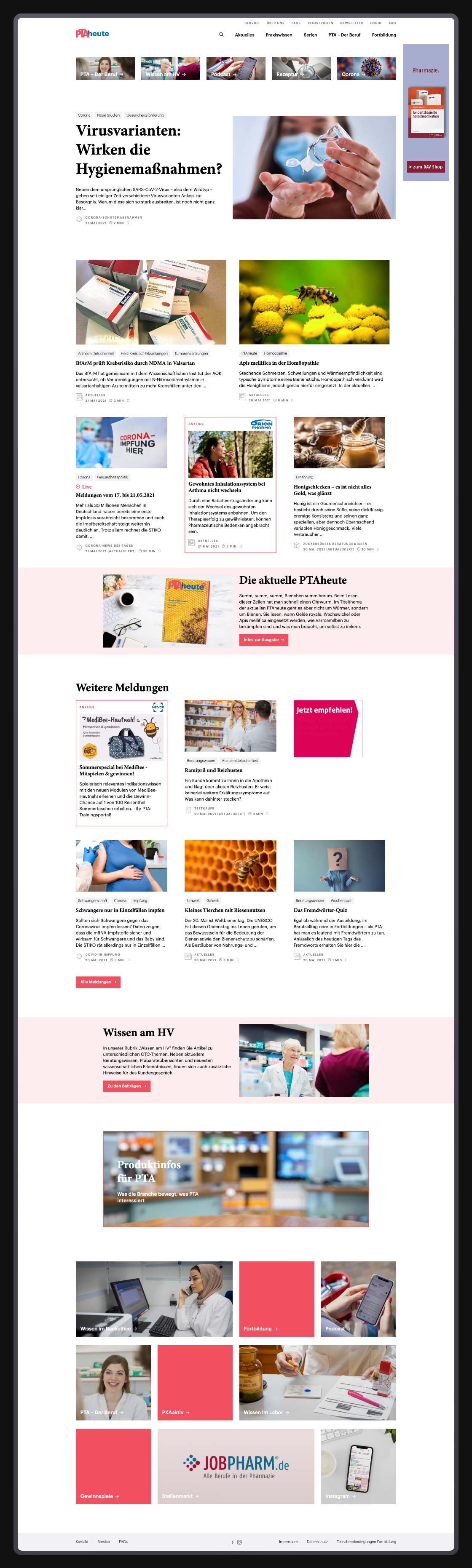  Referenz - Ptaheute - Website Relaunch